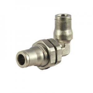 Plug-in Connection bulkead 90° 6 mm